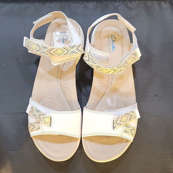 BRAND NEW Clark's WOMEN'S AMANDA'S SPRINT  LEATHER ACTIVE SANDAL - Picture 2 of 14